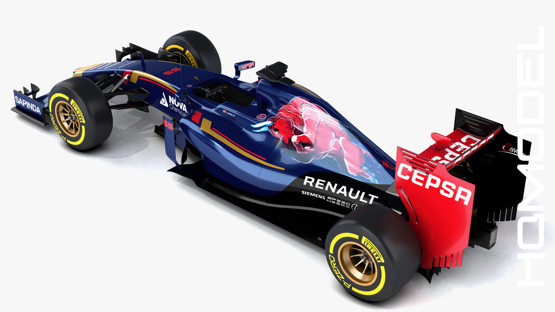 F1 Renault STR10 Formula One 2015 3D model_8