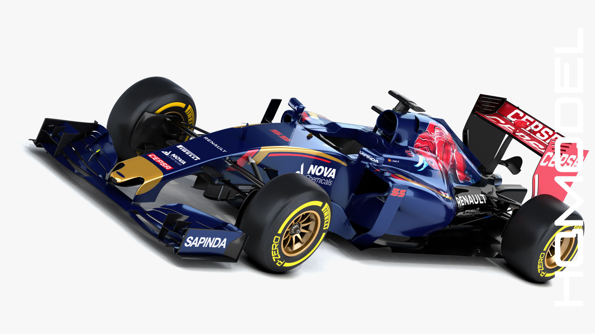 F1 Renault STR10 Formula One 2015 3D model_3