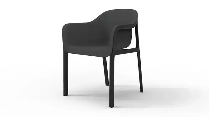 Fabric Coated Plastic Chair