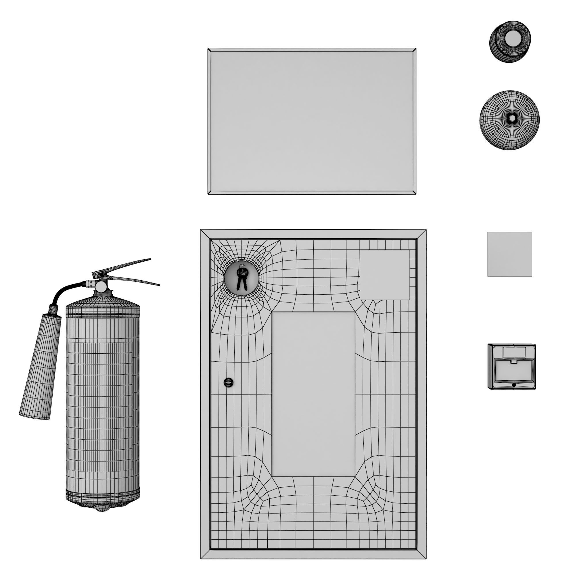 Fire Fighting System  3D model_2