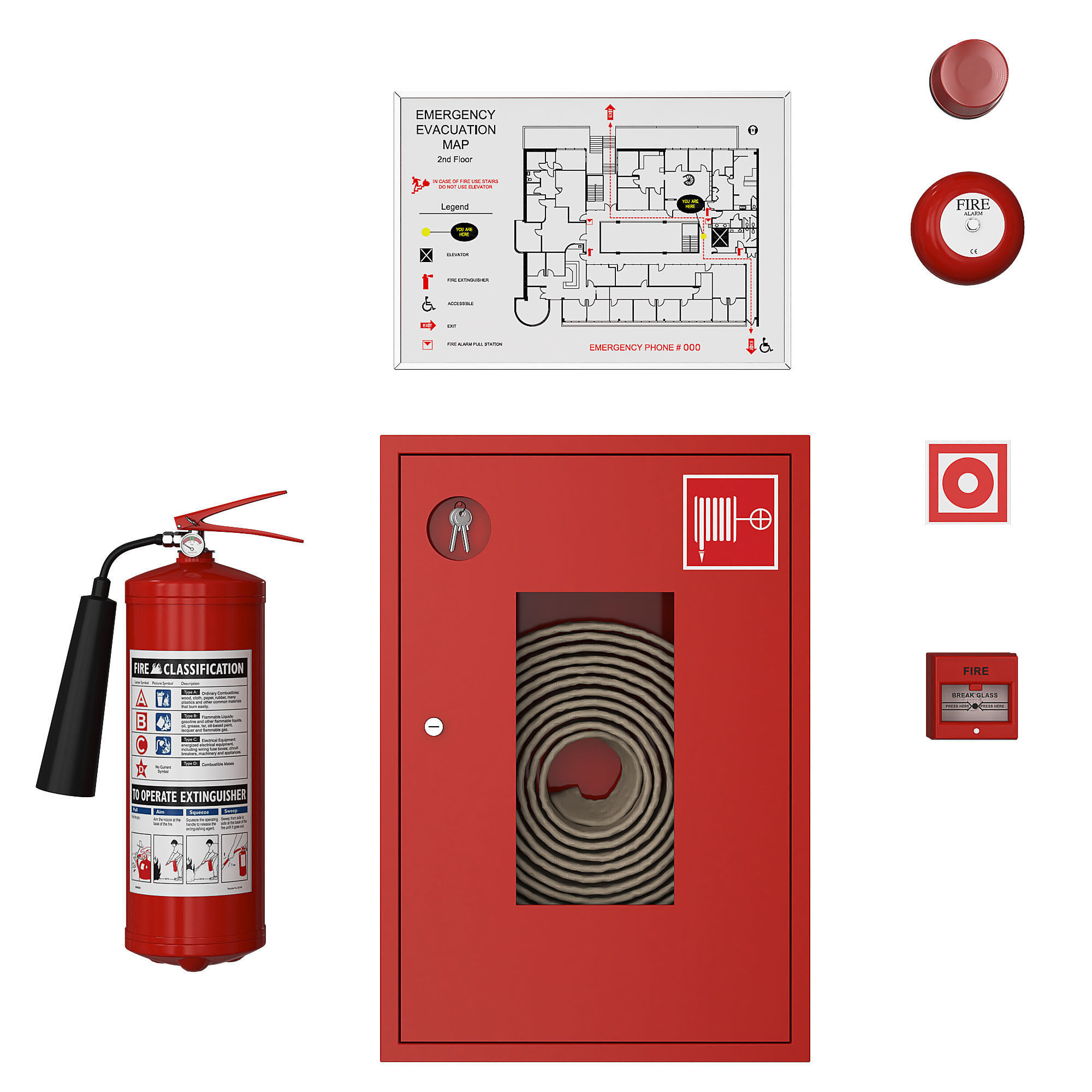 Fire Fighting System  3D model_1