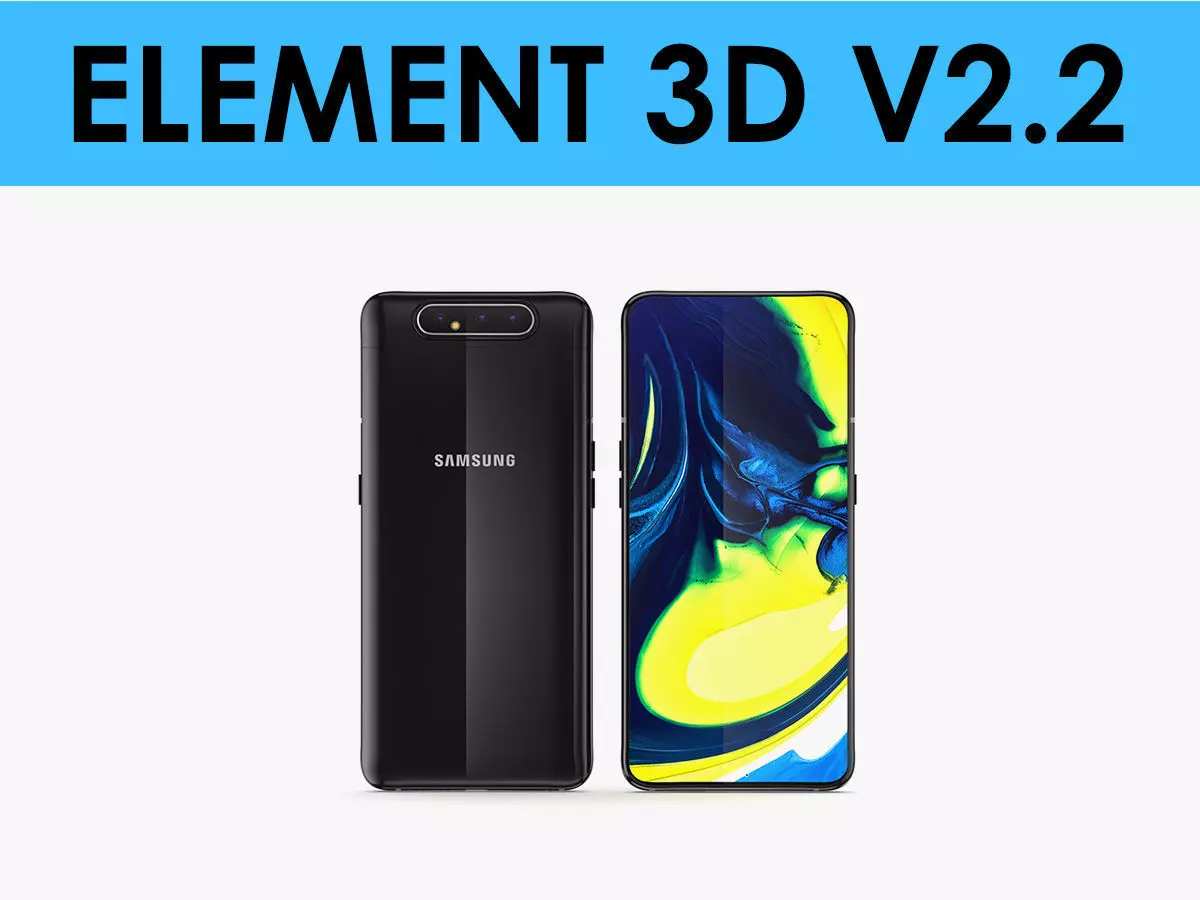 E3D - Samsung Galaxy A80 3D model