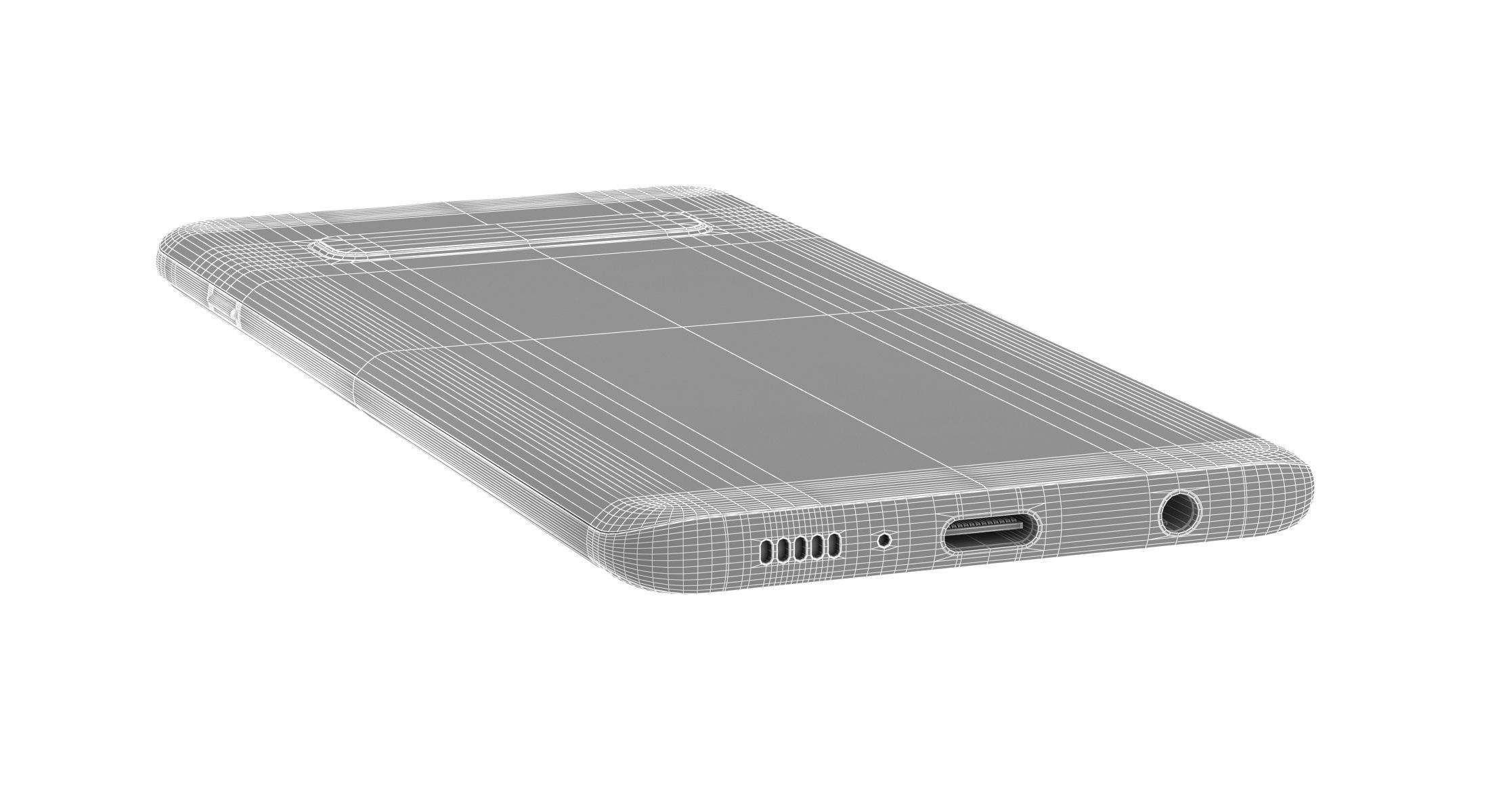 E3D - Samsung Galaxy S10 Black  3D model_7