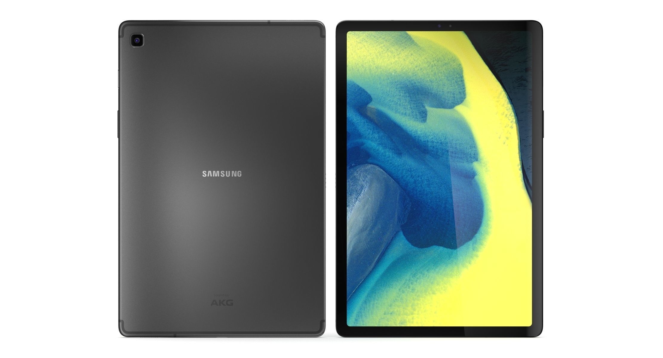 E3D - Samsung Galaxy Tab S5e Black 3D model_2
