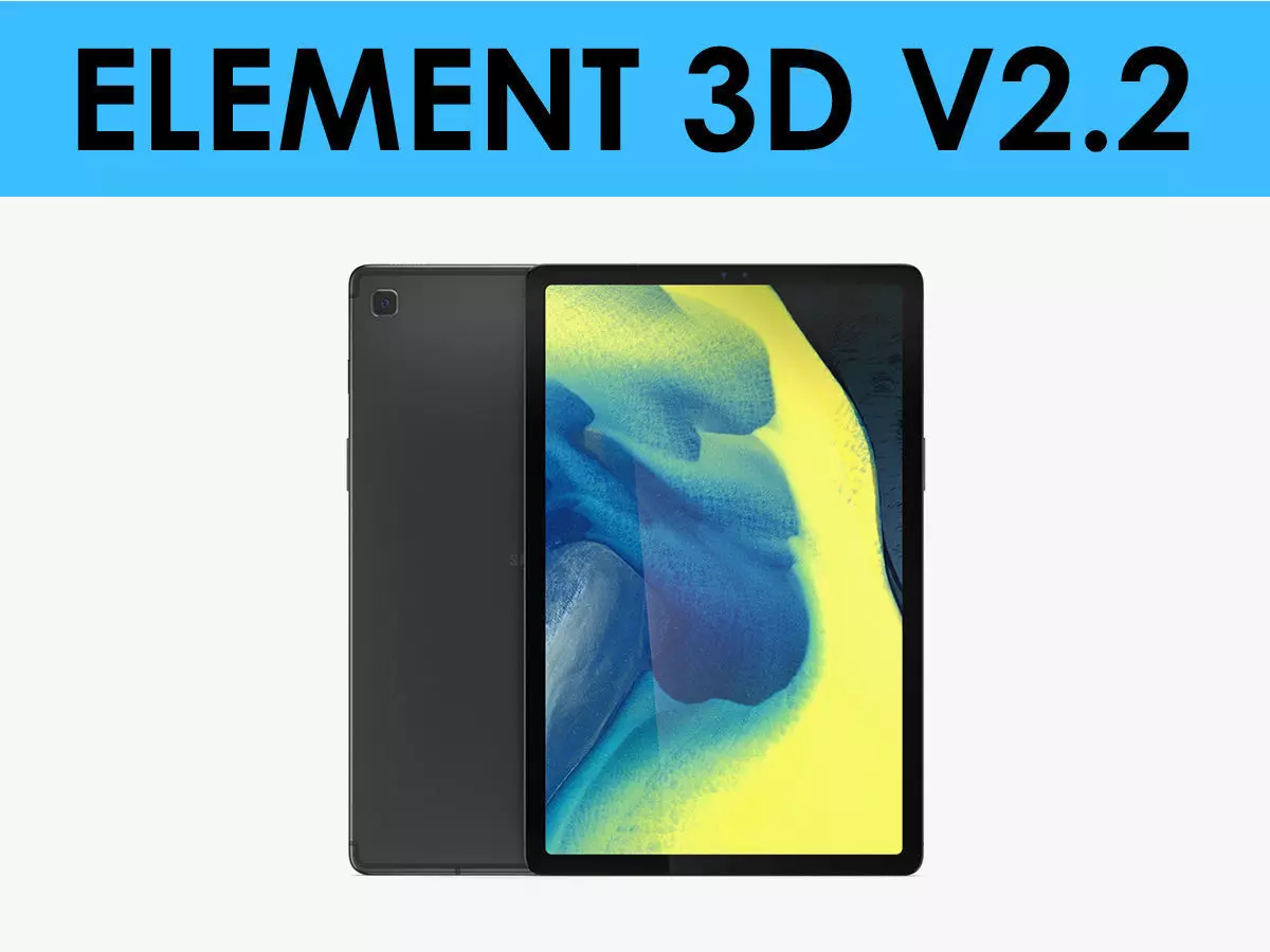 E3D - Samsung Galaxy Tab S5e Black 3D model_0