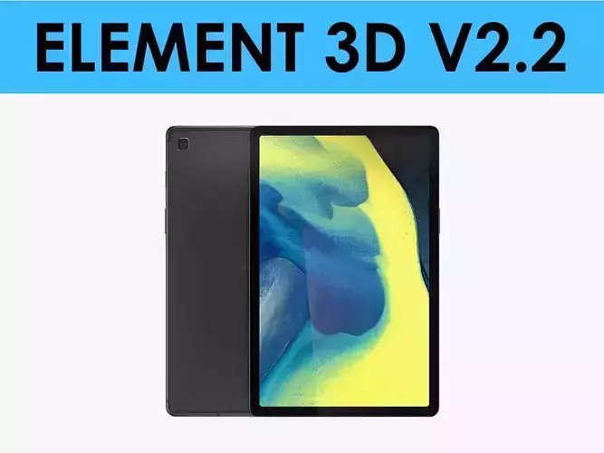 E3D - Samsung Galaxy Tab S5e Black 3D model
