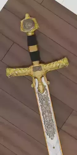 king david sword Free low-poly 3D model