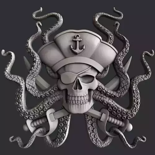 3d STL models for CNC router Pirate