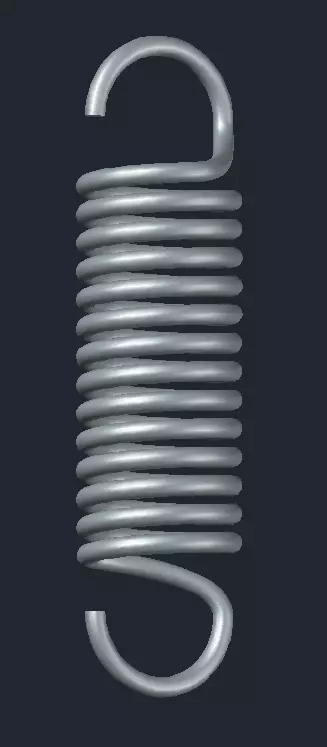 Spring metal 3D print model_0