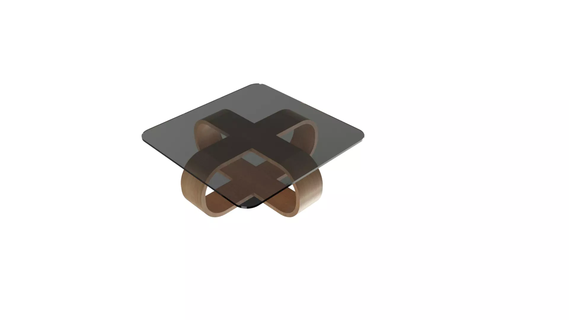 Table side with square shape 3D print model_0