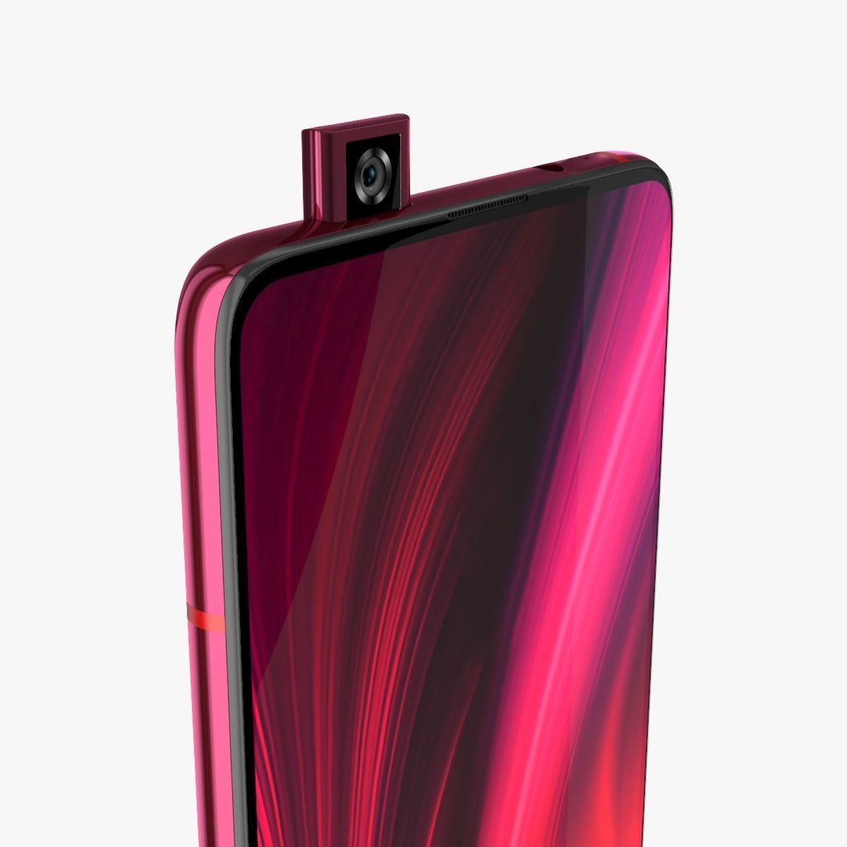 Xiaomi Redmi K20 Pro Flame red 3D model_1