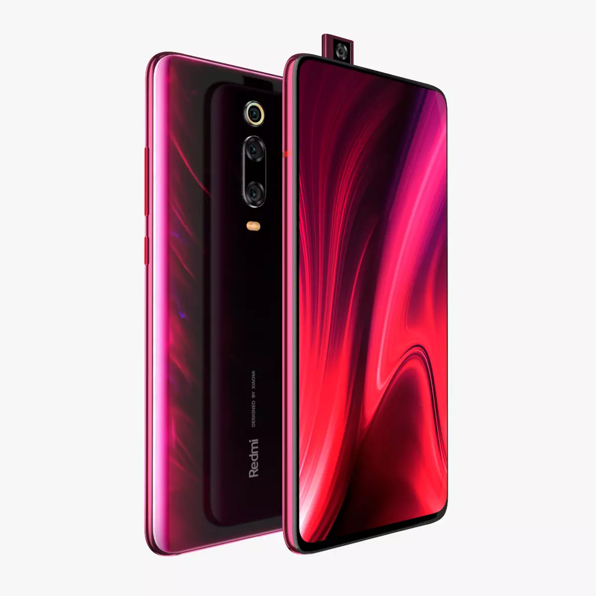 Xiaomi Redmi K20 Pro Flame red 3D model_0