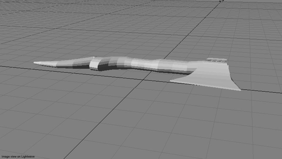 Battle Axe - Malay Kapak Kecil 3D model_4