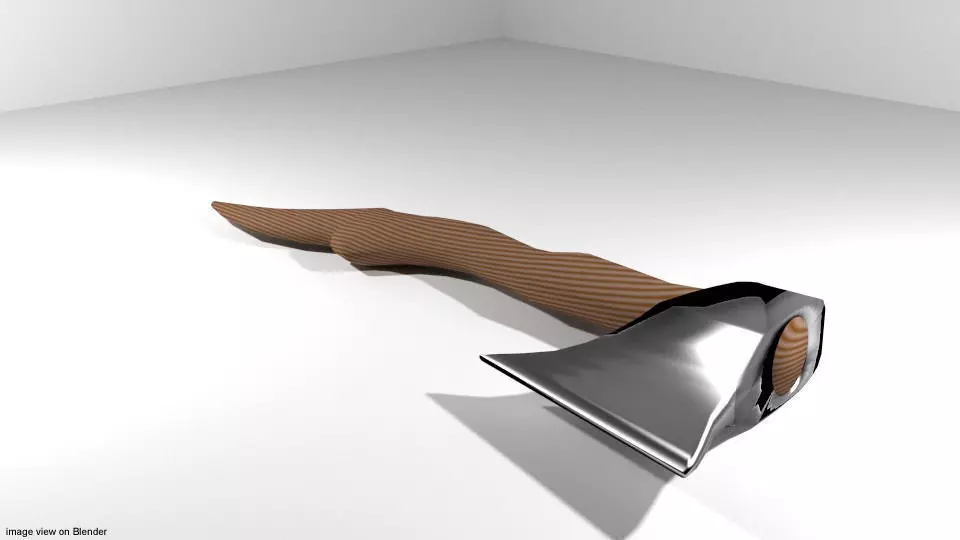 Battle Axe - Malay Kapak Kecil 3D model_0