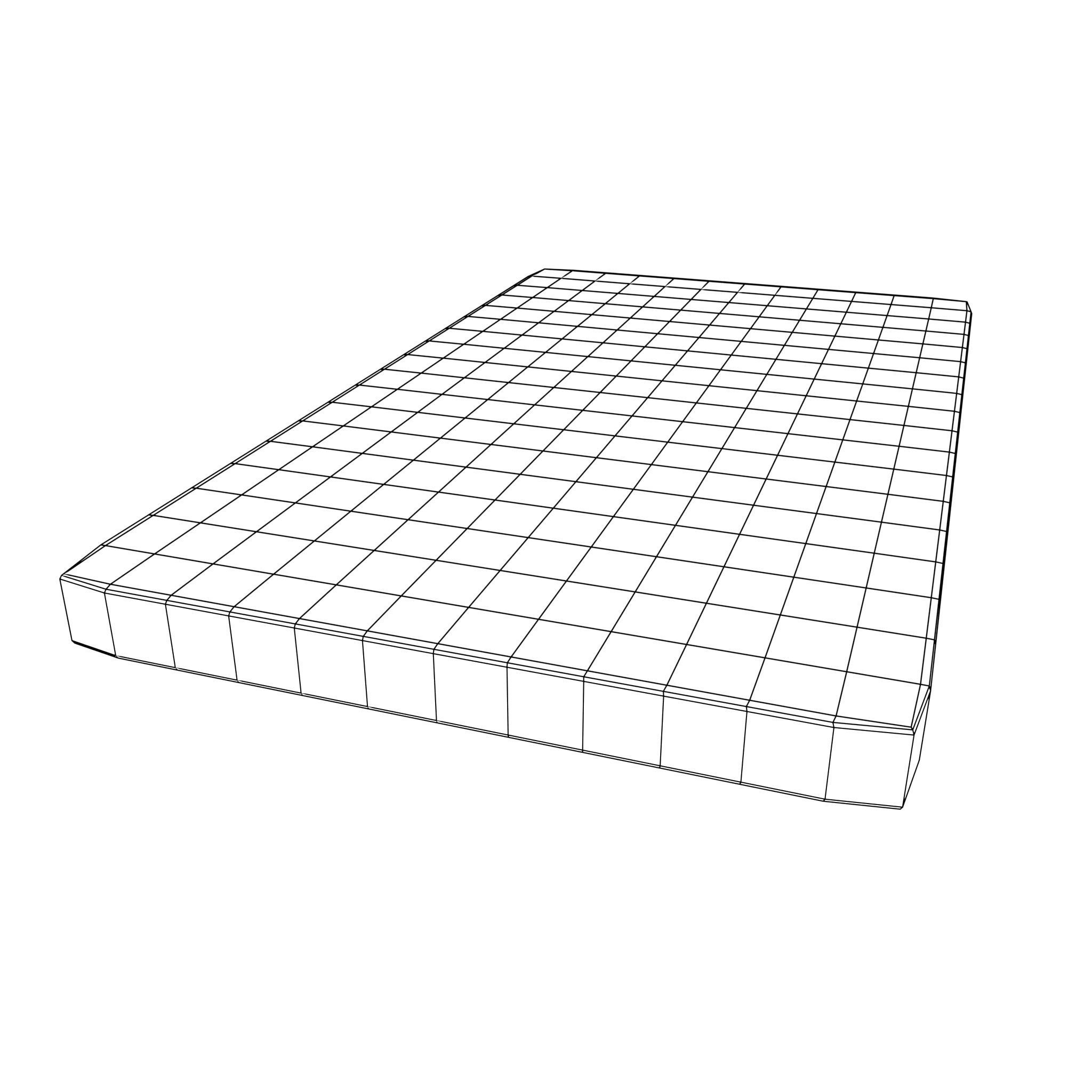 bed sci-fi Low-poly 3D model_12