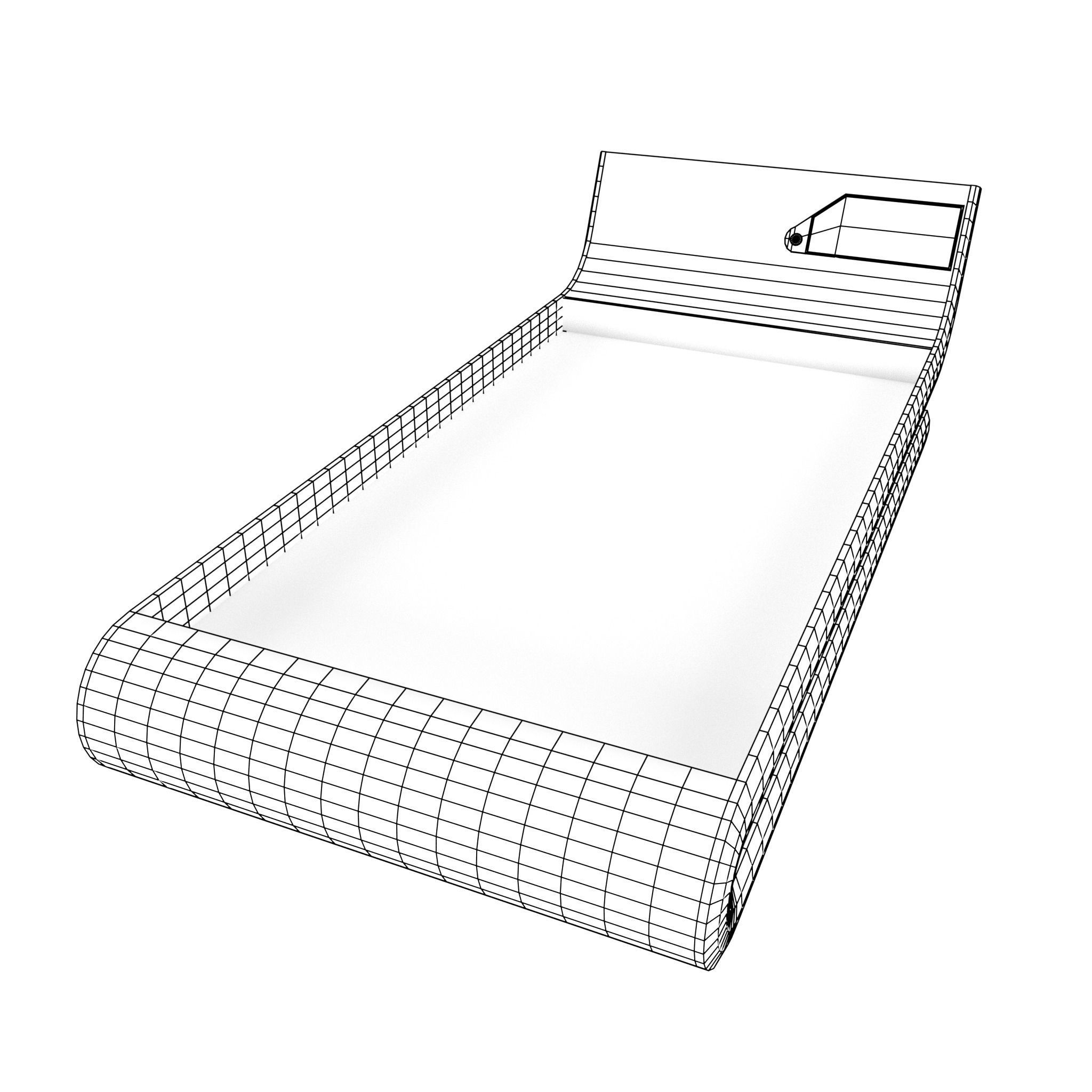 bed sci-fi Low-poly 3D model_4