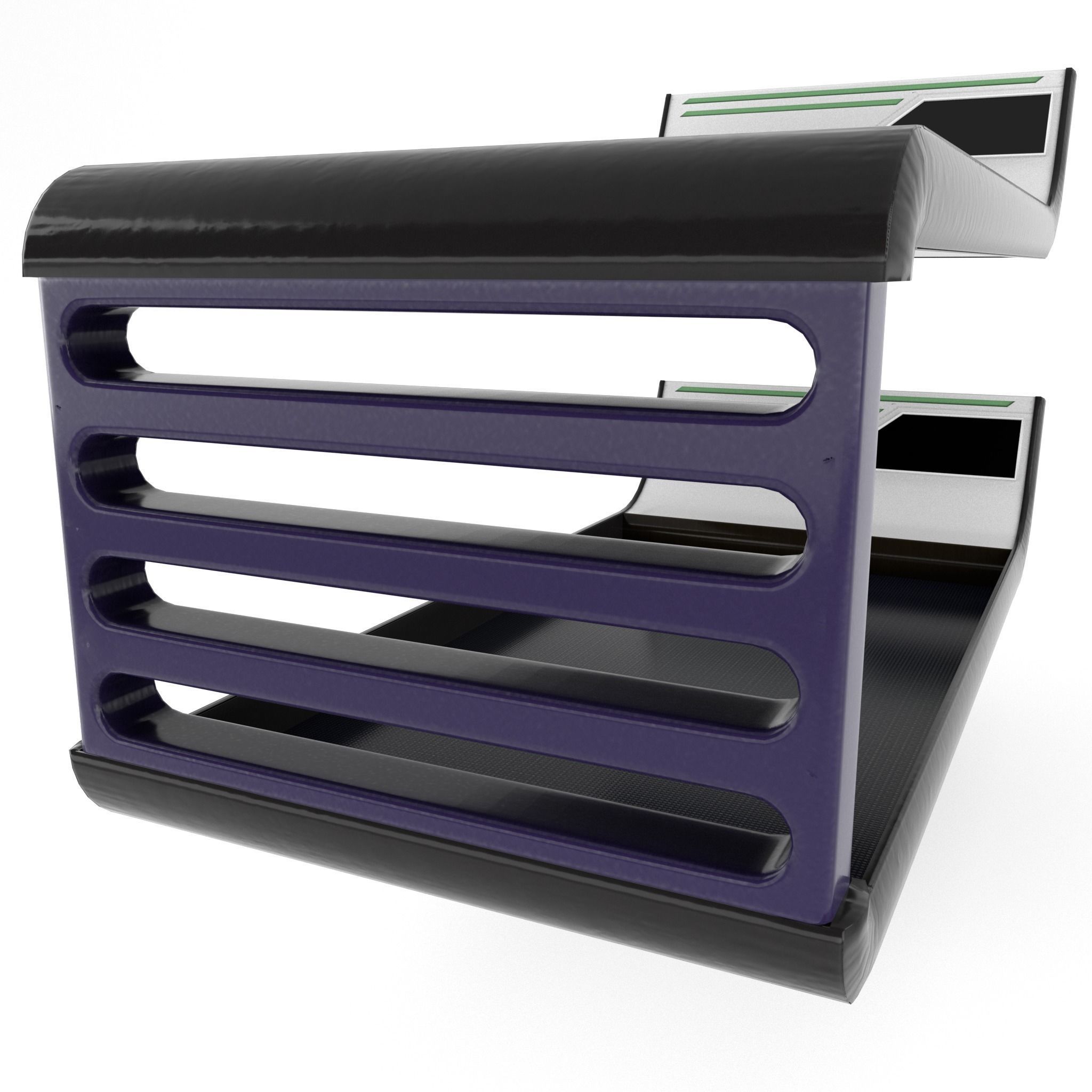 bed sci-fi Low-poly 3D model_13