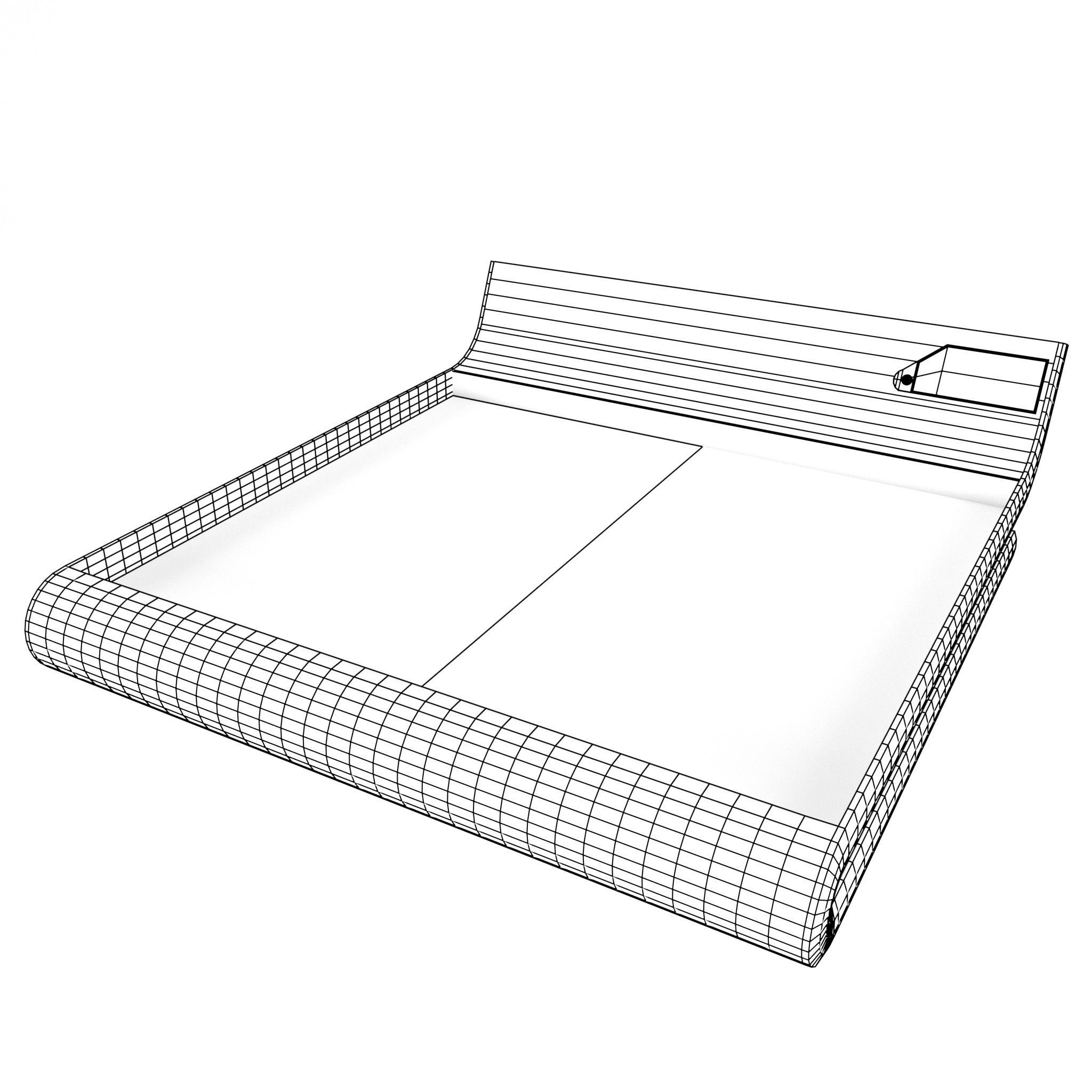 bed sci-fi Low-poly 3D model_7