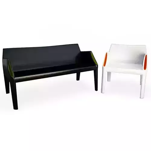 Plastic Sofa And Chair Magic Hole kartell