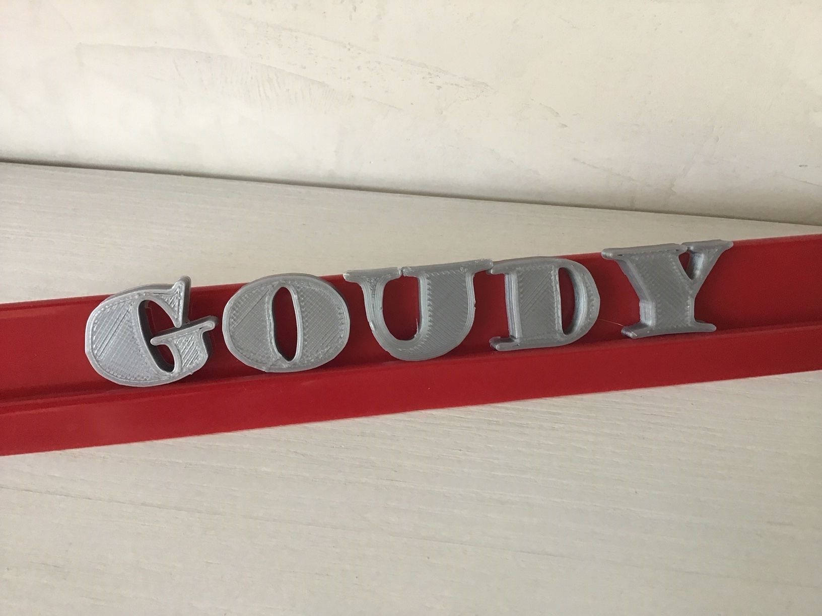 GOUDY STOUT font uppercase 3D letters STL file 3D print model_2
