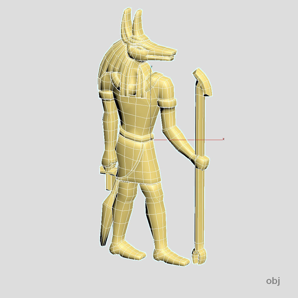 Egyptian god - Anubis - Excellent for jewelry 3D print model_5
