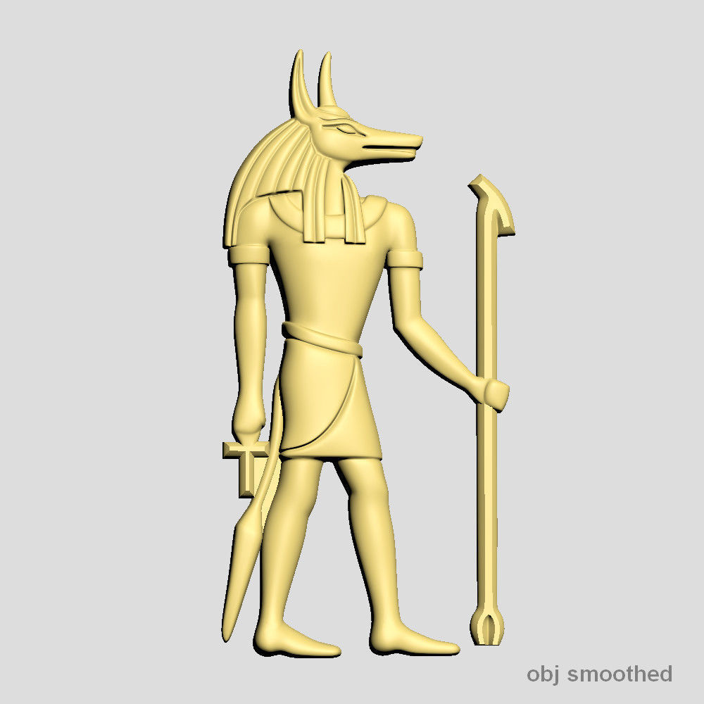 Egyptian god - Anubis - Excellent for jewelry 3D print model_2