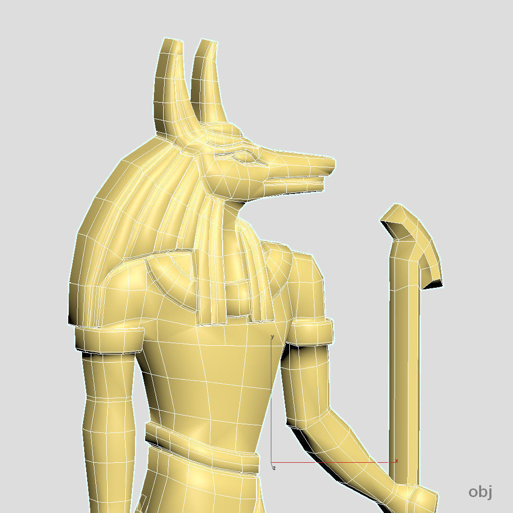 Egyptian god - Anubis - Excellent for jewelry 3D print model_6