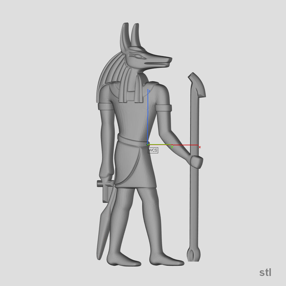 Egyptian god - Anubis - Excellent for jewelry 3D print model_7