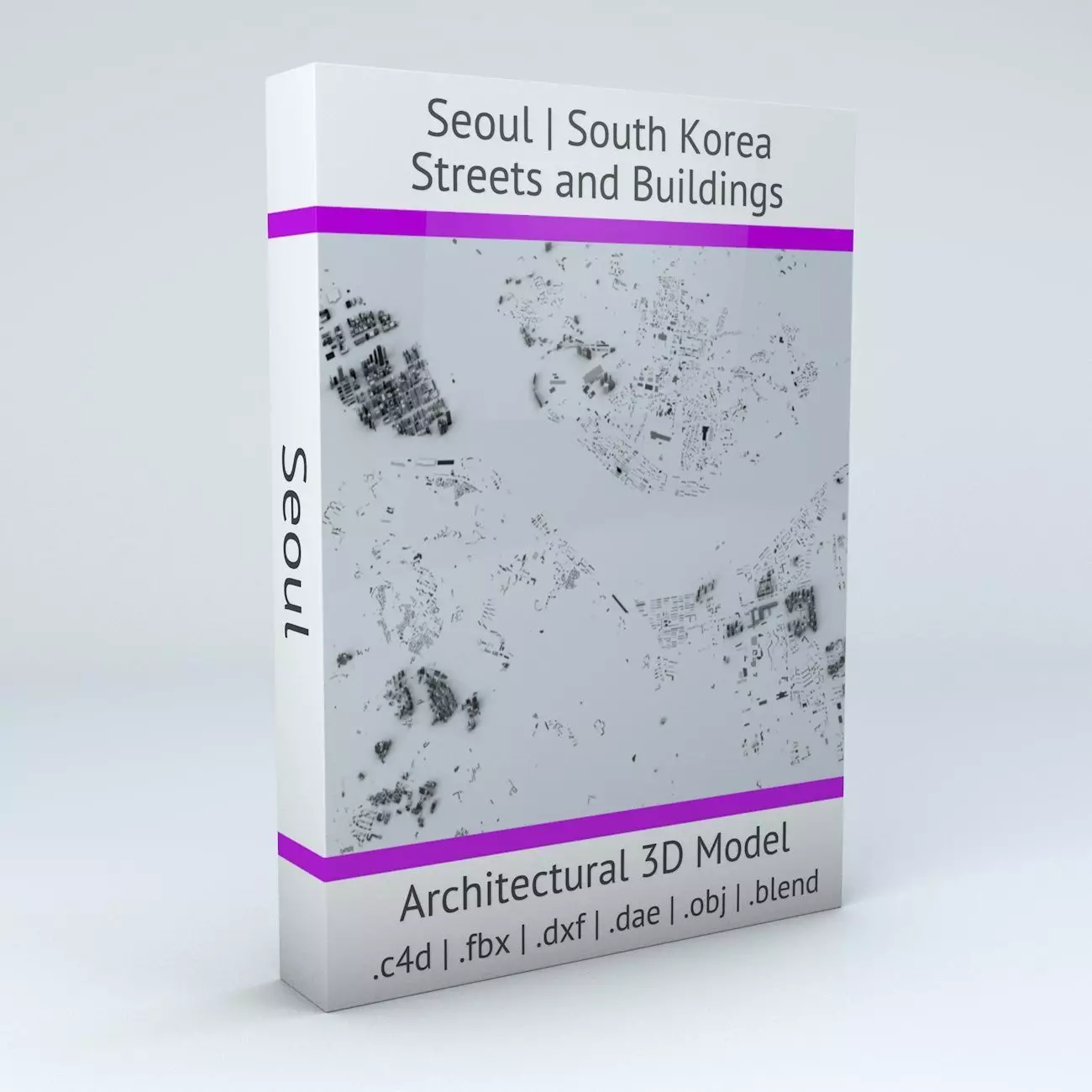 Seoul Streets and Buildings 3D model_0