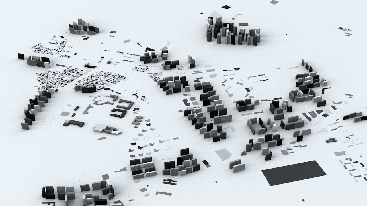 Seoul Streets and Buildings 3D model_6