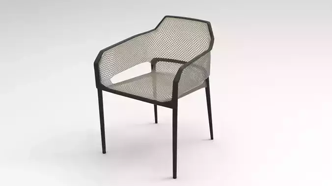 Perforated Plastic Chair 3D model