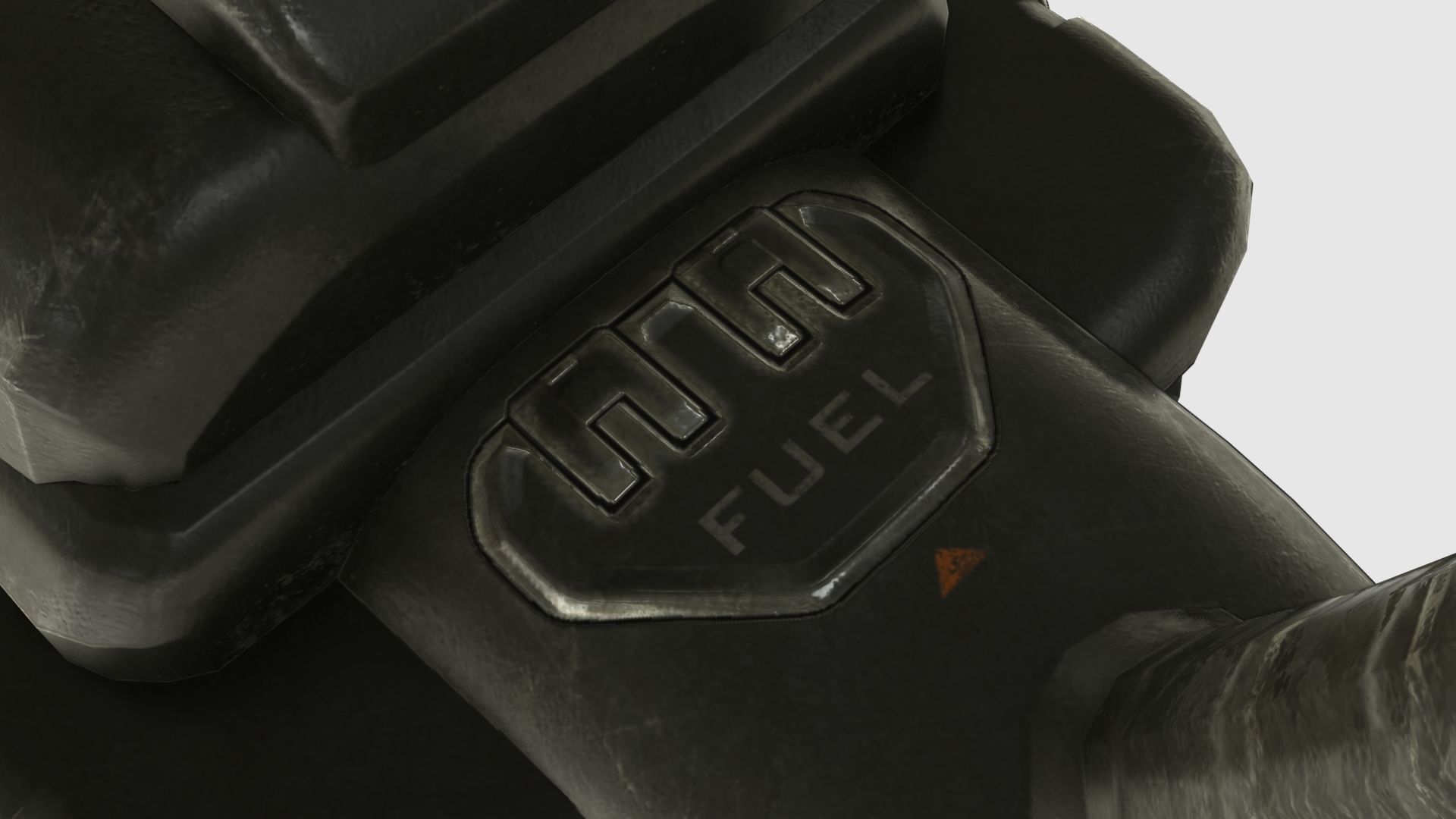 Low Poly Minigun With PBR Materials Low-poly 3D model_18