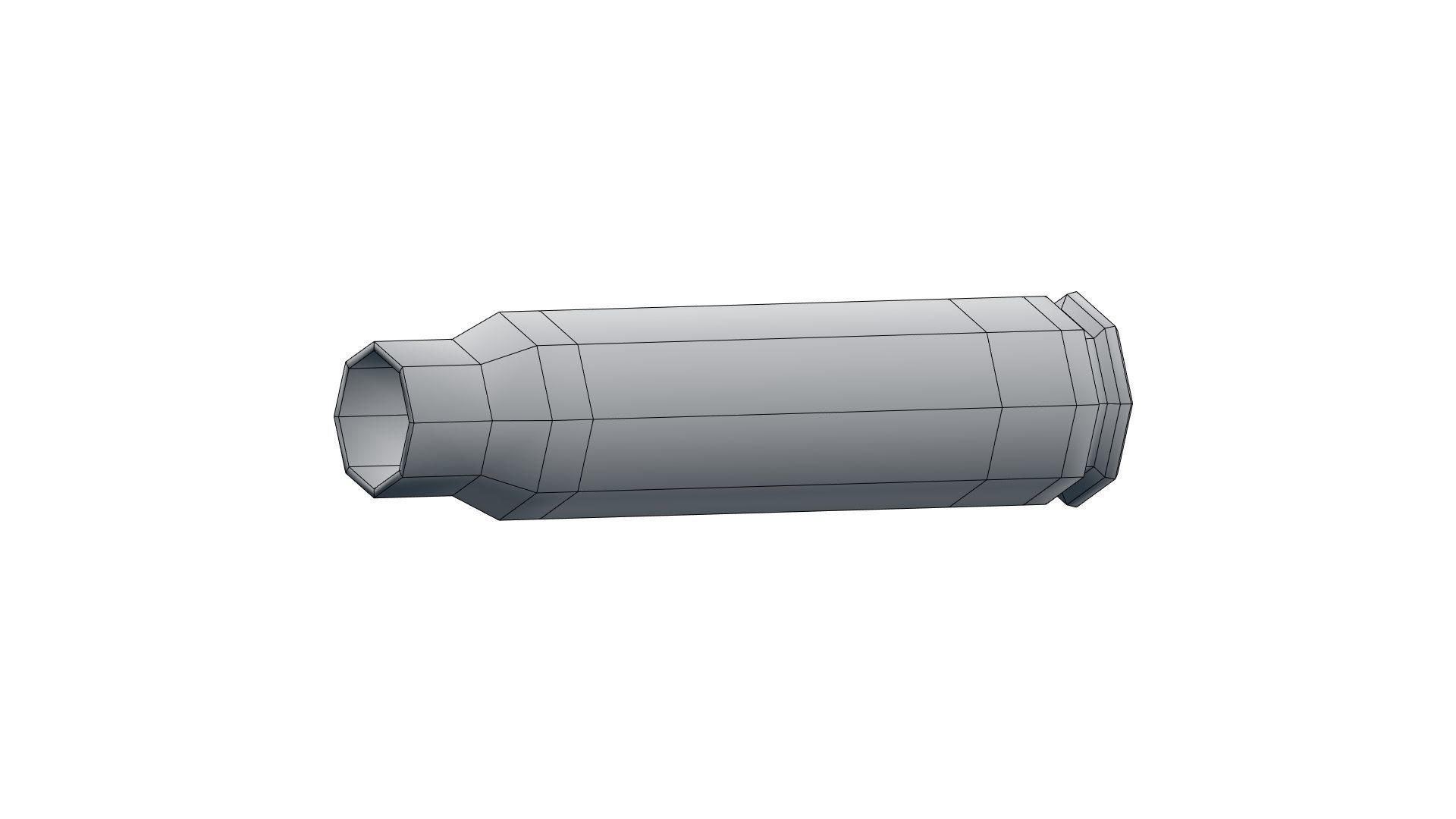 Low Poly Minigun With PBR Materials Low-poly 3D model_34