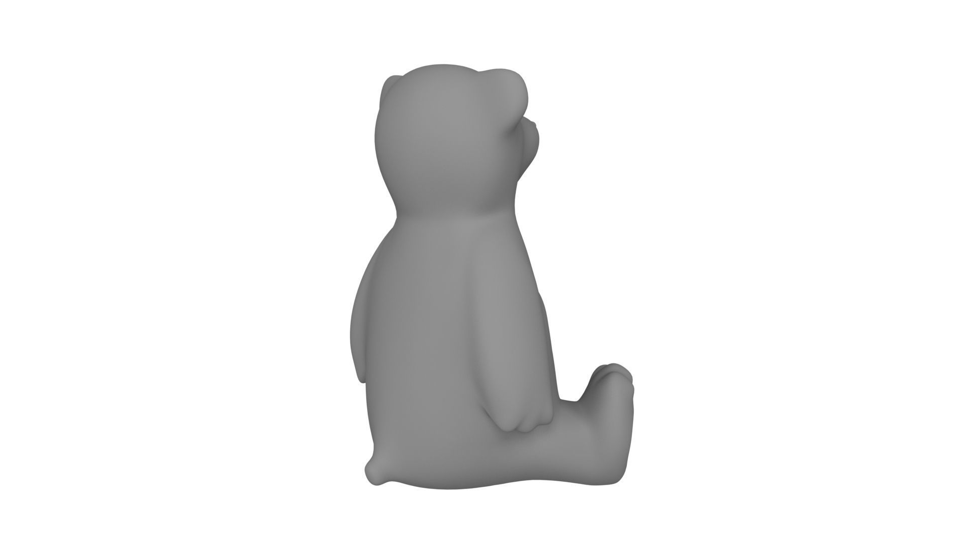 Teddy Bear Mold Cast 3D print model_5