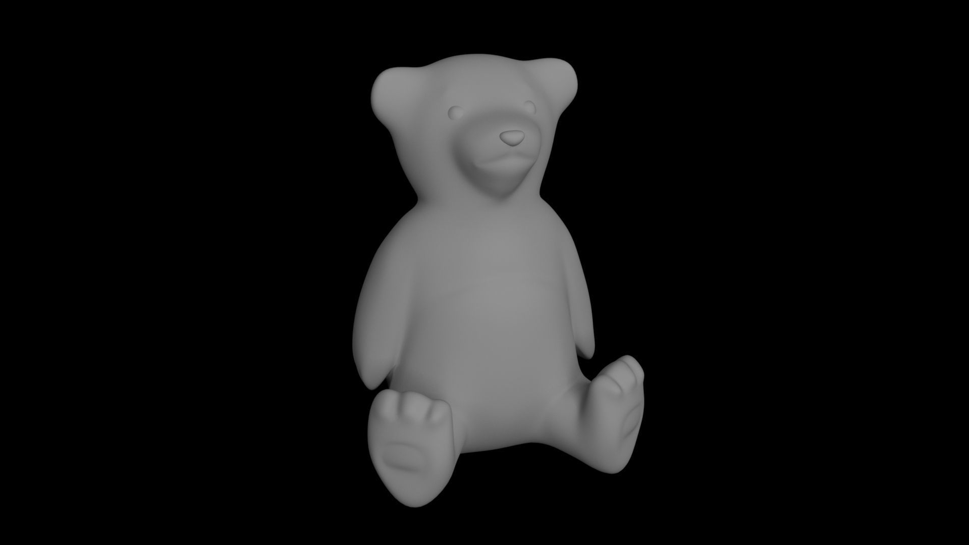 Teddy Bear Mold Cast 3D print model_11