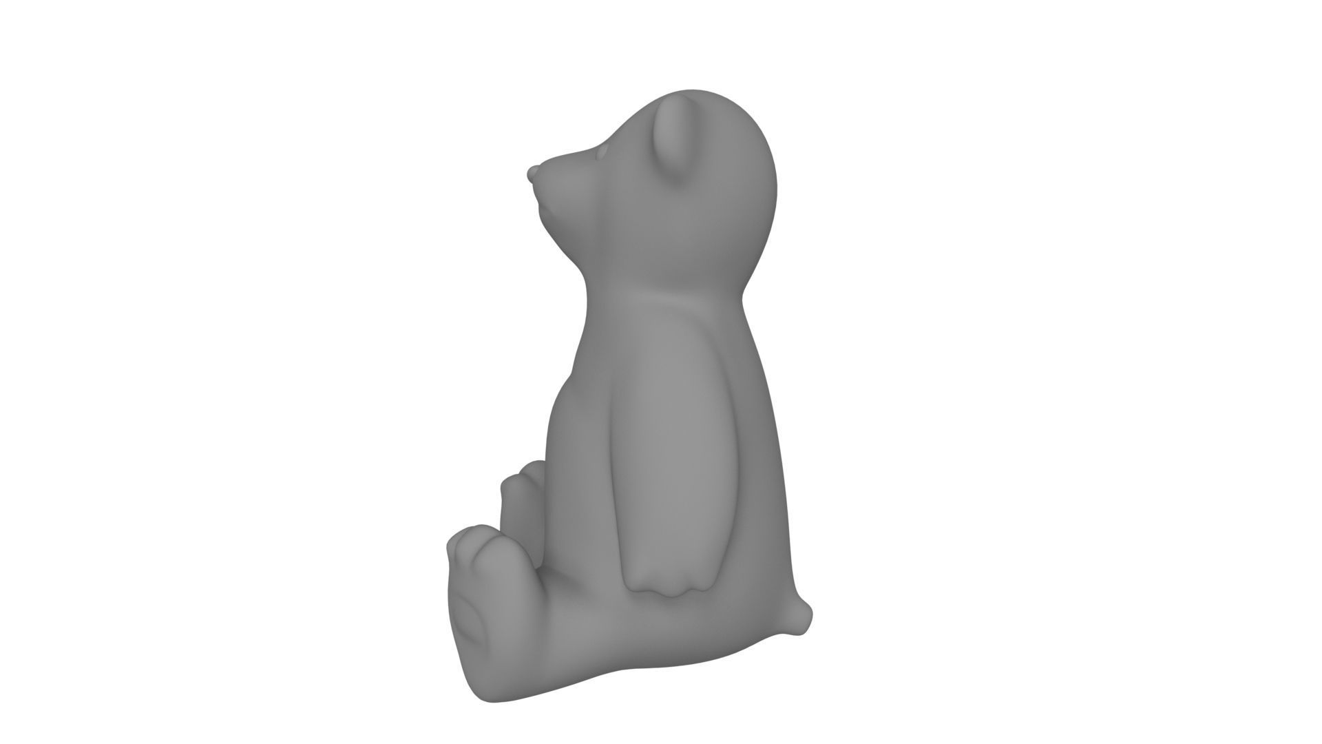 Teddy Bear Mold Cast 3D print model_3
