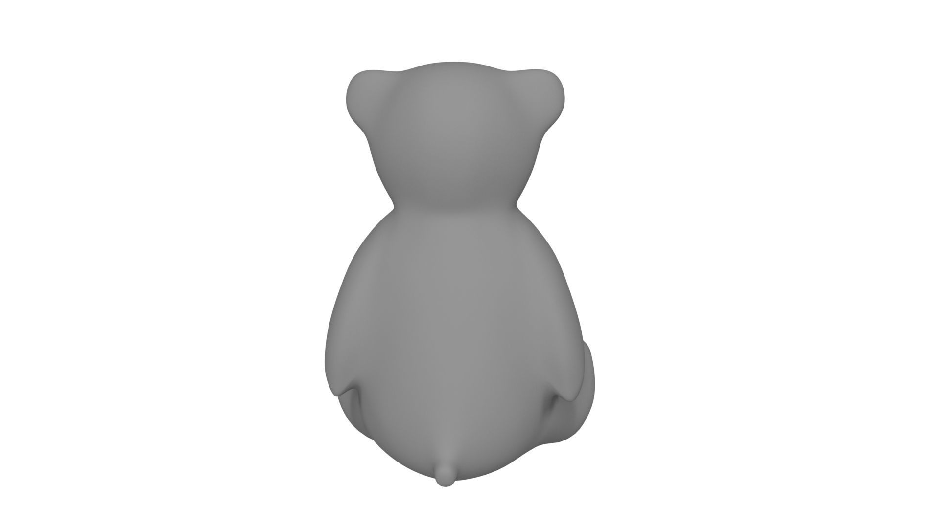 Teddy Bear Mold Cast 3D print model_4