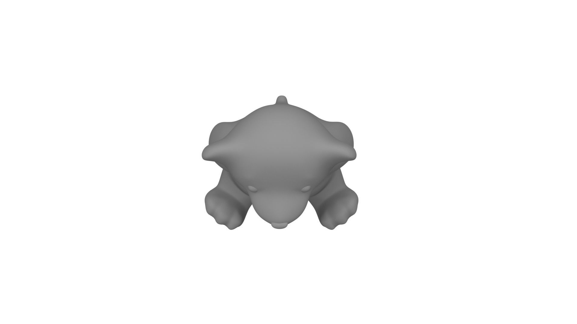 Teddy Bear Mold Cast 3D print model_7