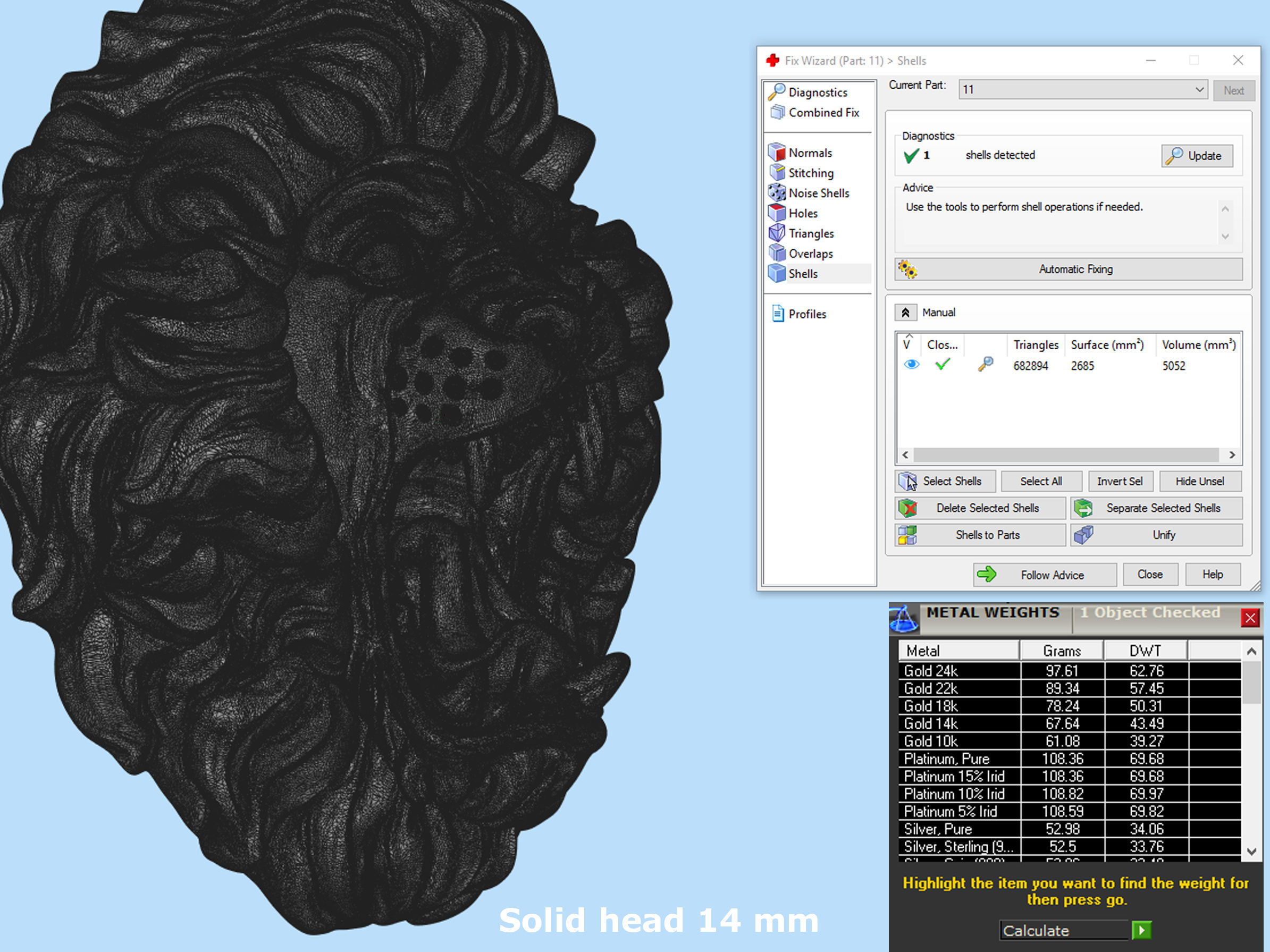 Roaring Lion Head 3D print model_9