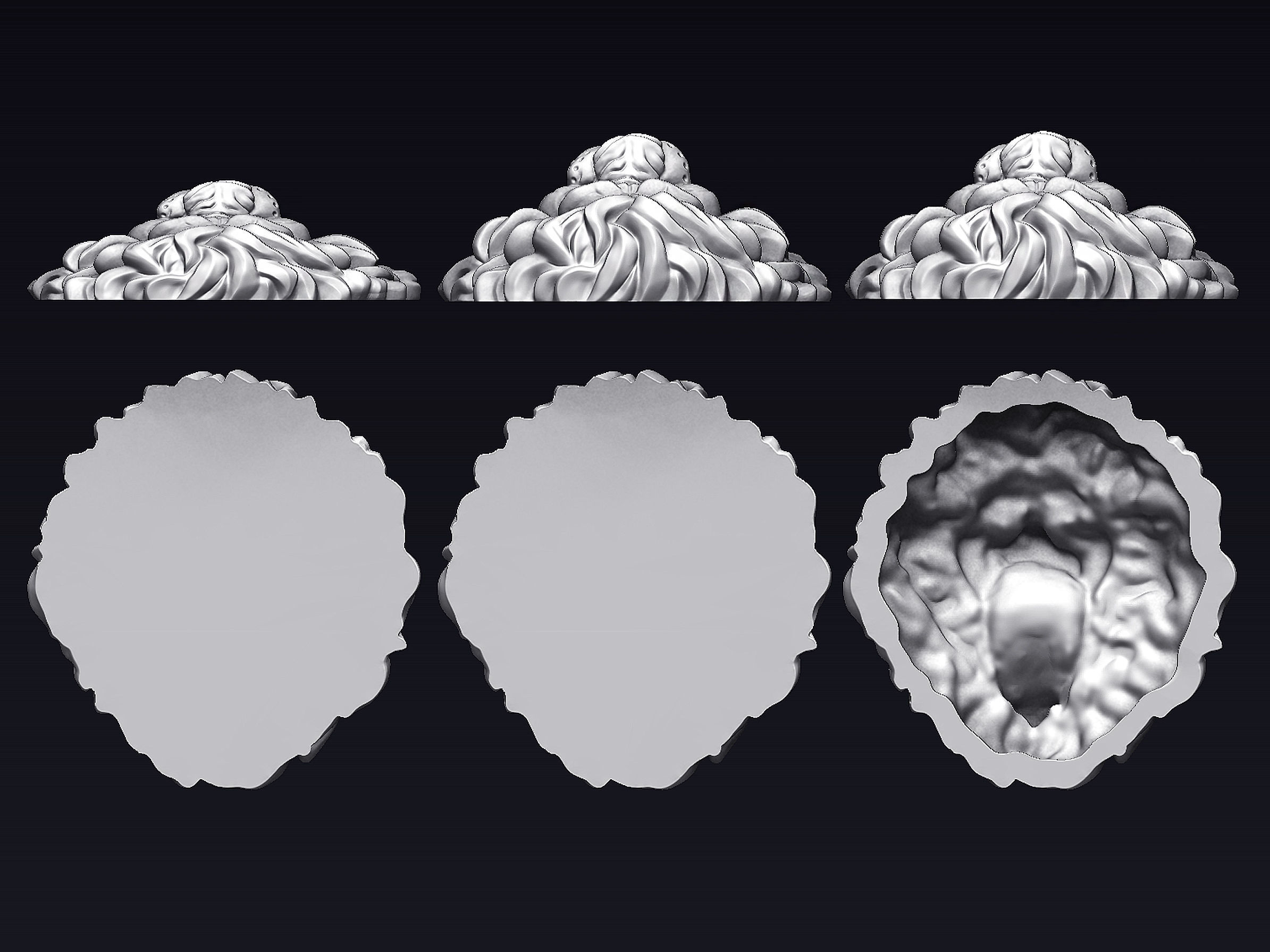 Roaring Lion Head 3D print model_7