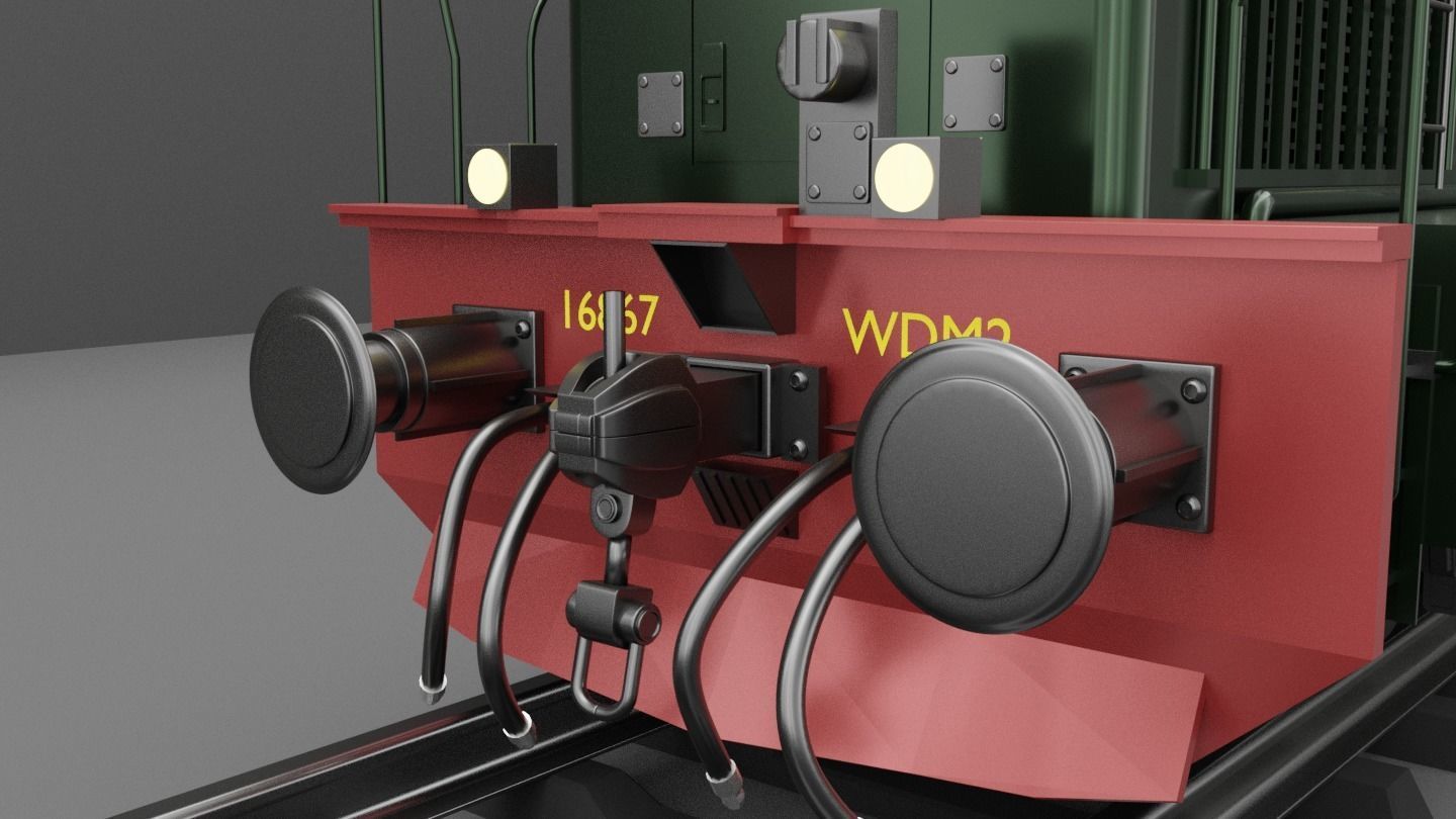 Railway Locomotive Engine 3D model_5