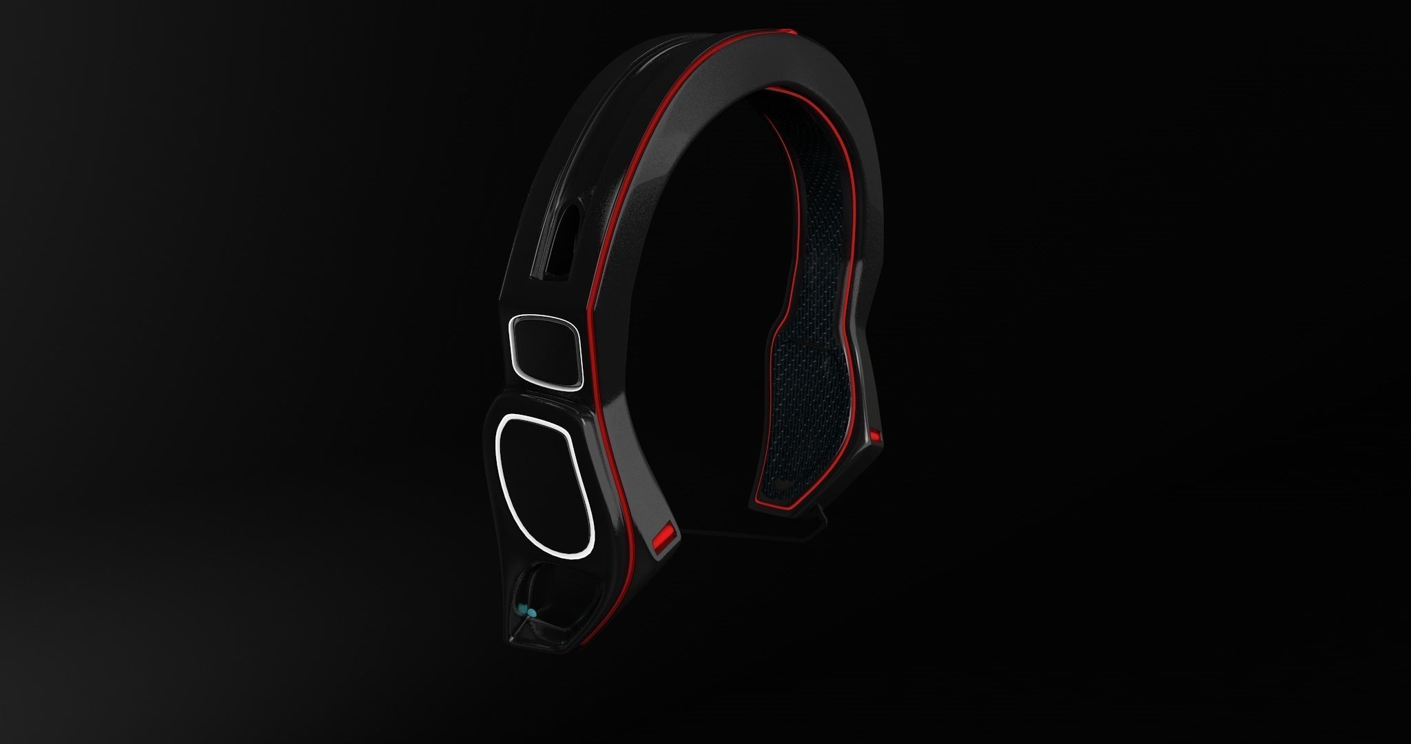 Science Fiction Head Phone Heard Surface 3D Model scifi 3D model_6