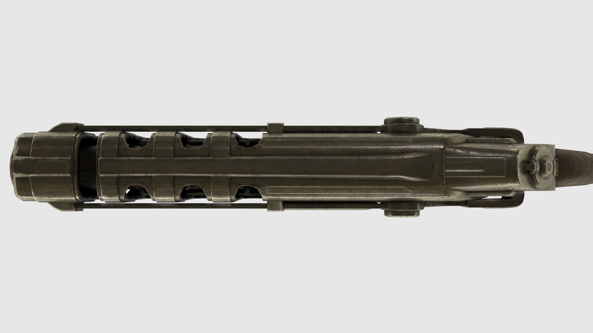 Low Poly Plasma Rifle and RPG Launcher With PBR Materials Low-poly 3D model_18