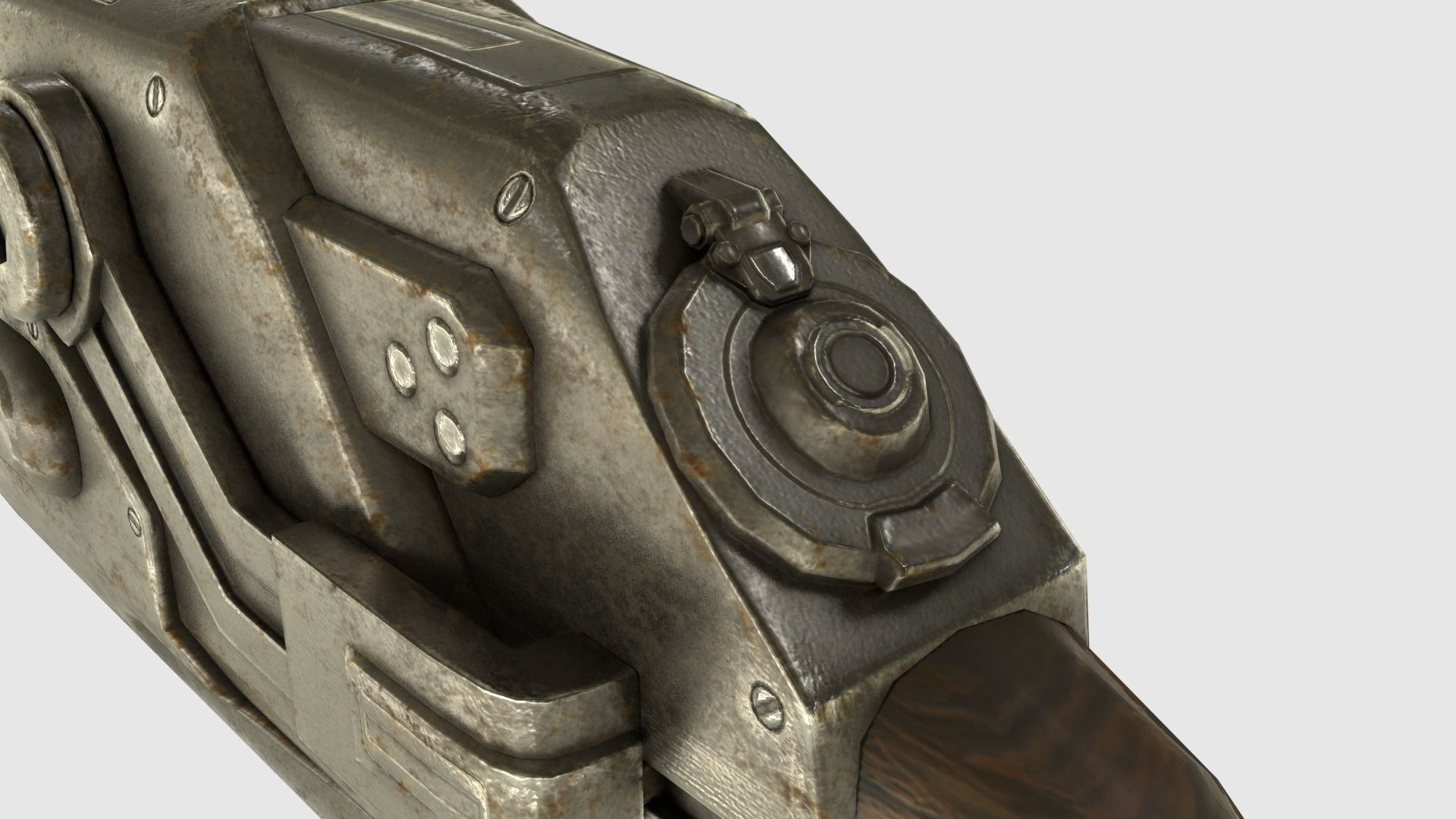 Low Poly Plasma Rifle and RPG Launcher With PBR Materials Low-poly 3D model_19