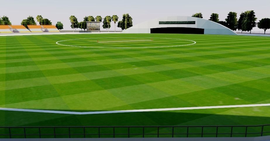Guanggong International Cricket Stadium - China 3D model_6