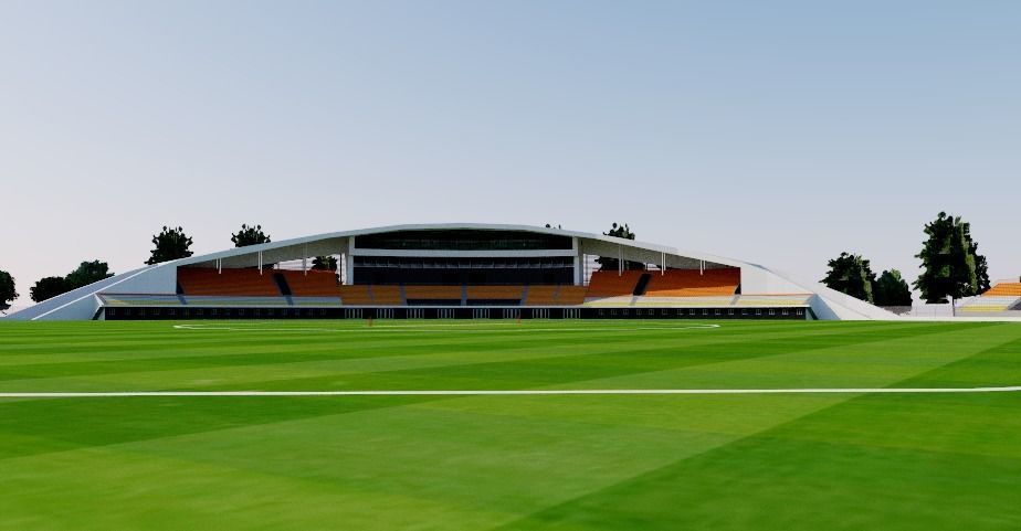 Guanggong International Cricket Stadium - China 3D model_5