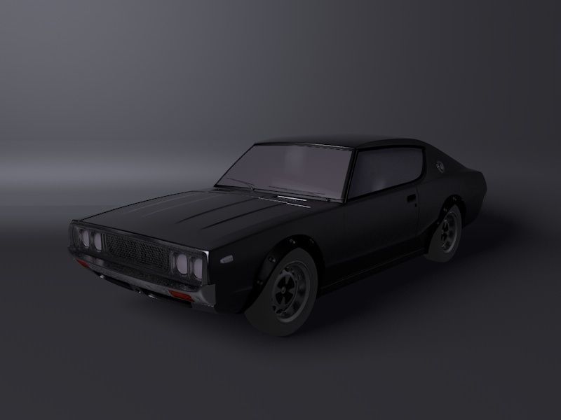 datsun 240k Free 3D model_1