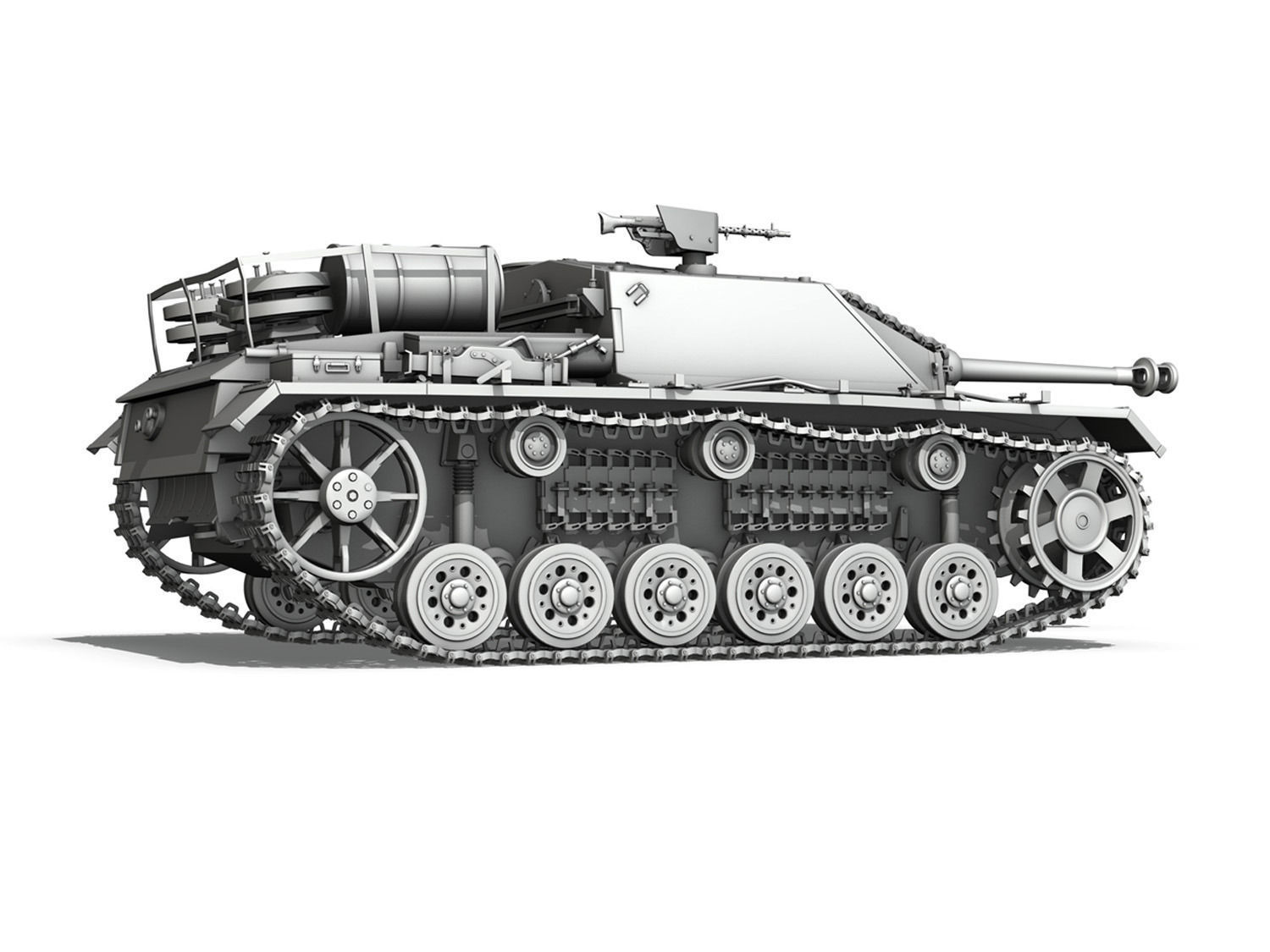StuG III  Ausf G Mid Production 3D model_4