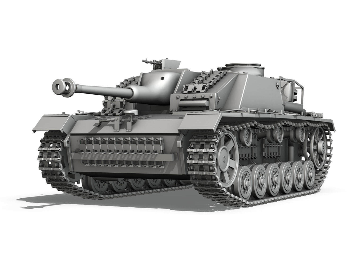 StuG III  Ausf G Mid Production 3D model_1