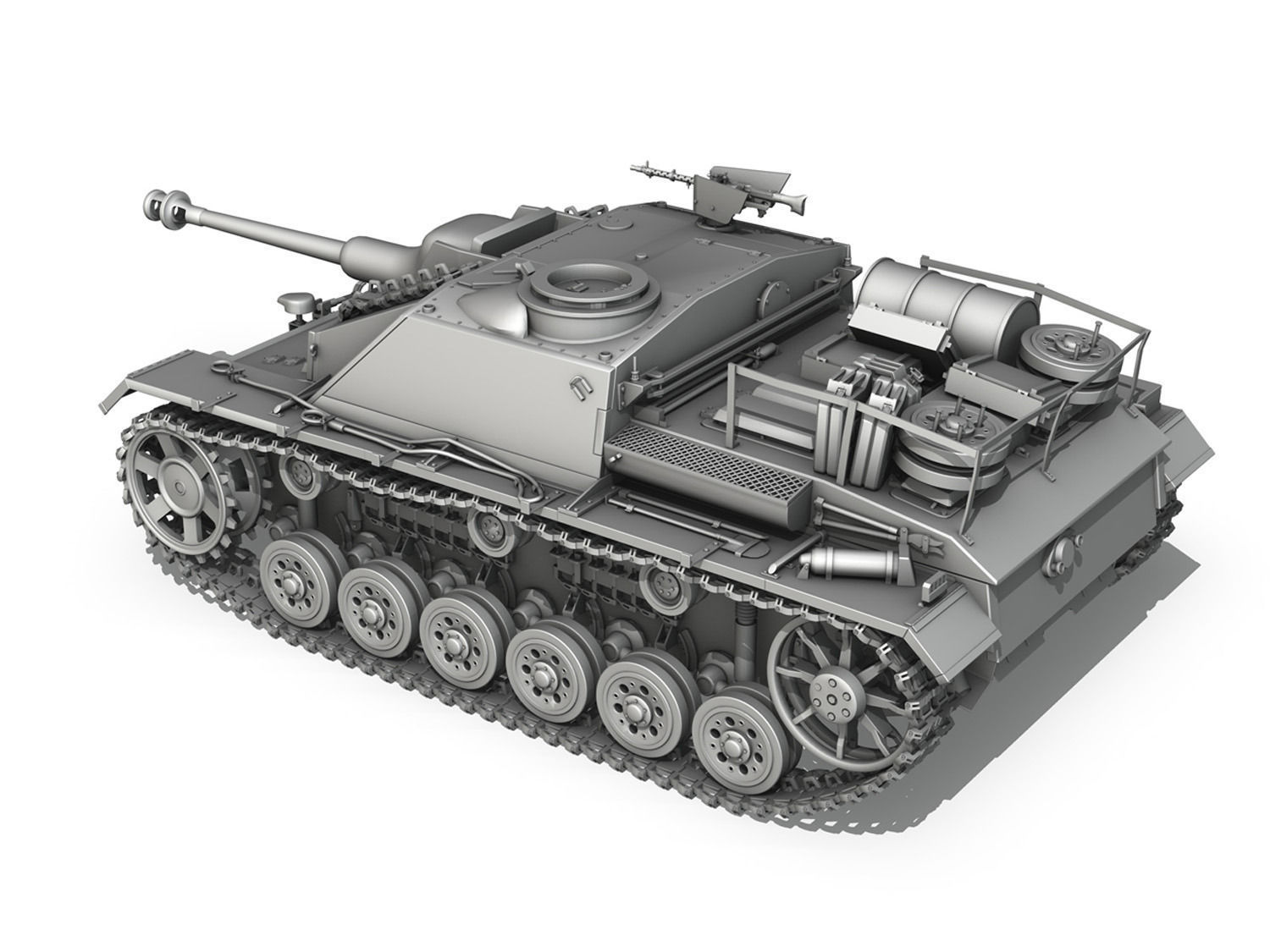 StuG III  Ausf G Mid Production 3D model_3